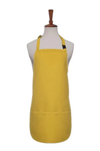 Yellow Breakaway Neck Kids Bib Adjustable Apron (2 Pockets)