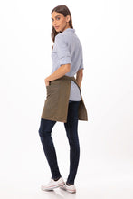 Chef Works Uptown Blue-Taupe Half Bistro Apron