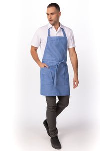 Medford French Blue Bib (3 Pockets)