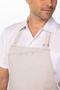 Natural Medford Bib (3 Pockets)