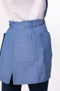 French Blue Medford Short Bib (3 Pockets)