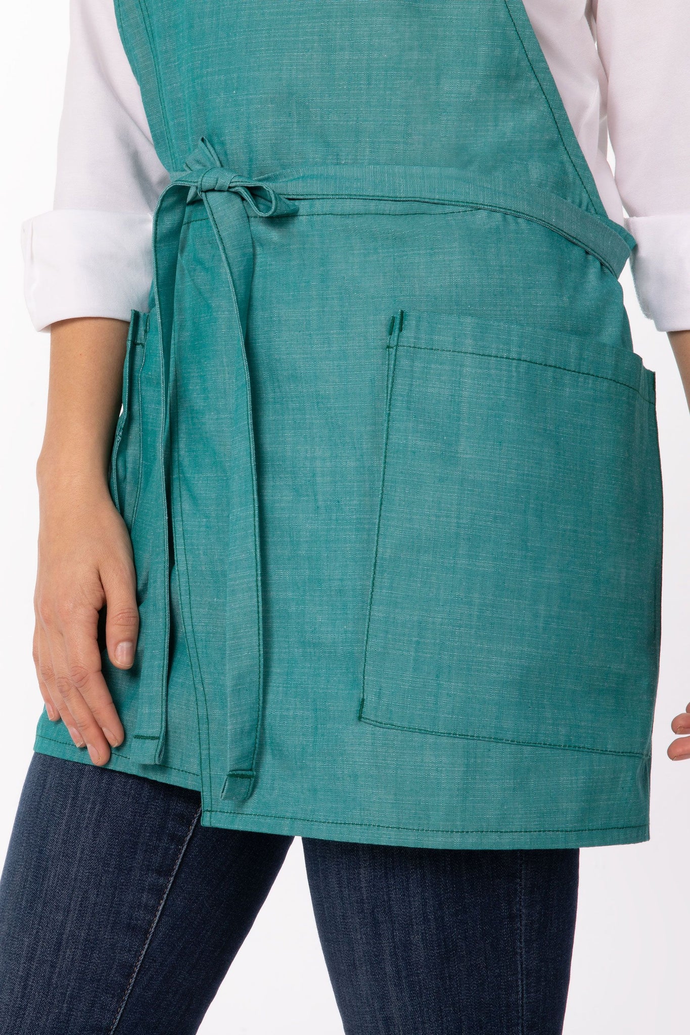 Medford Jade Short Bib (3 Pockets) ApronWarehouse