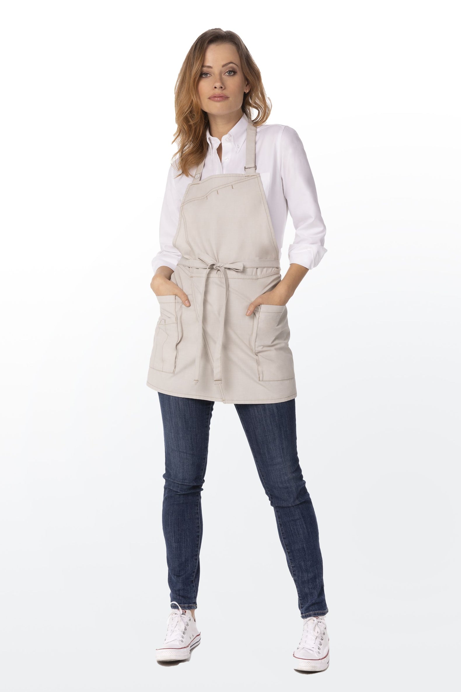 Natural Medford Short Bib (3 Pockets)