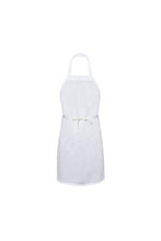 AW Essentials White Bib Apron (No Pockets)