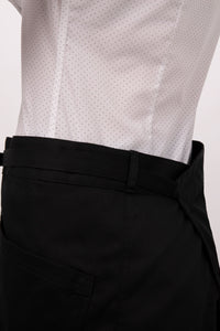 Chef Works Black Largo Half Bistro Apron