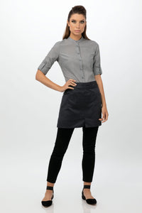Chef Works Charcoal Largo Half Bistro Apron