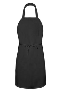 AW Essentials Black Bib Apron (1 Pencil Pocket)