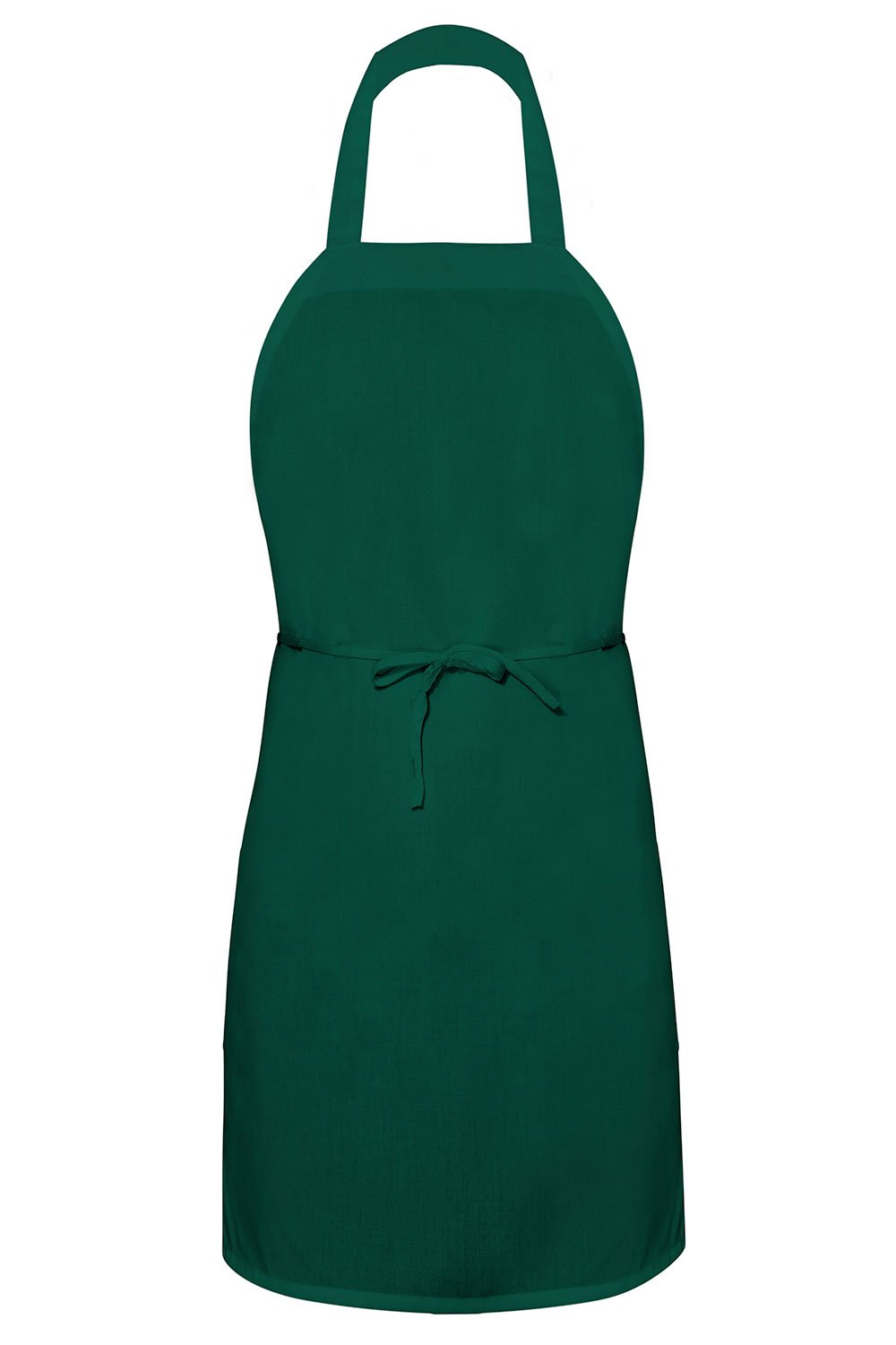 Forest Green Bib Apron (No Pockets) ApronWarehouse Forest Green Bib Apron (No Pockets) ApronWarehouse