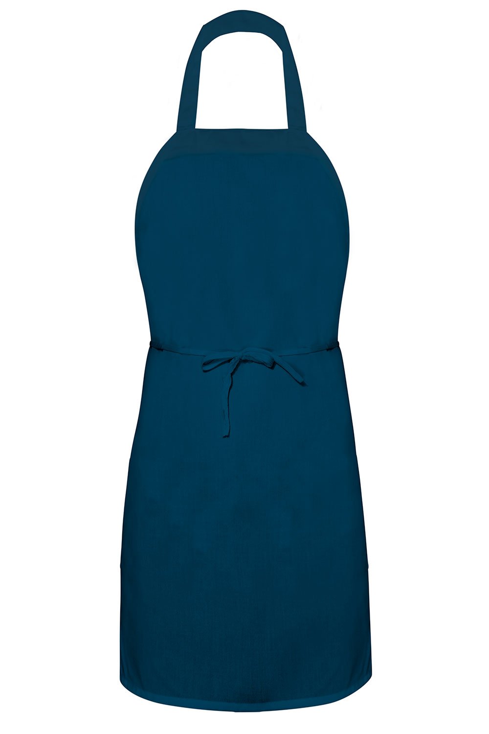 AW Essentials Navy Bib Apron (No Pockets)