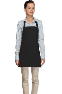 Cardi / DayStar Black Deluxe Bib Adjustable Apron (3 Pockets)