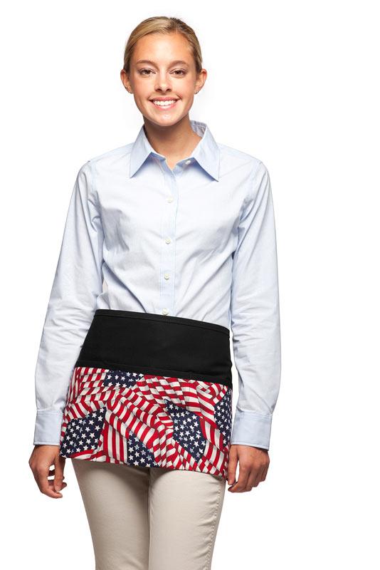 Cardi / DayStar Black American Flag Waist Apron