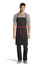 UT Black Collection Black w/ Red Ties Rebel Bib Apron (3 Pocket)