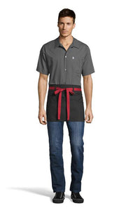 UT Black Collection Black / Red Beltway Waist Apron (3 Pocket)
