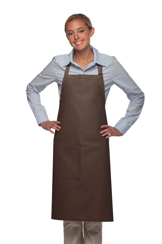 Cardi / DayStar Brown Deluxe Butcher Adjustable Apron (1 Pocket)