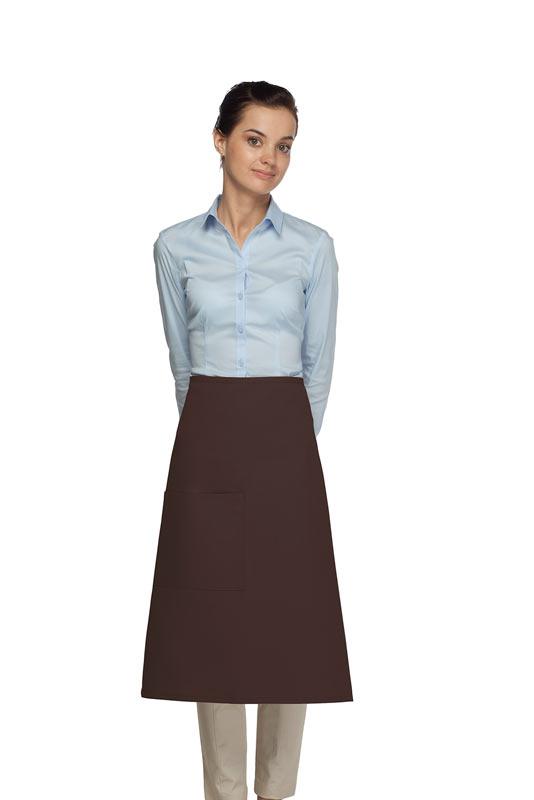 Cardi / DayStar Brown 3/4 Bistro Apron (1 Pocket)