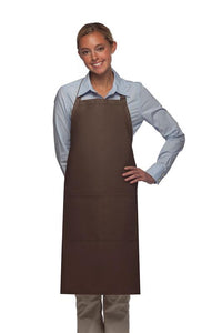 Cardi / DayStar Brown Deluxe Butcher Adjustable Apron (2 Pockets)