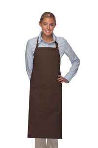 Cardi / DayStar Brown Deluxe XL Butcher Adjustable Apron (2 Pockets)