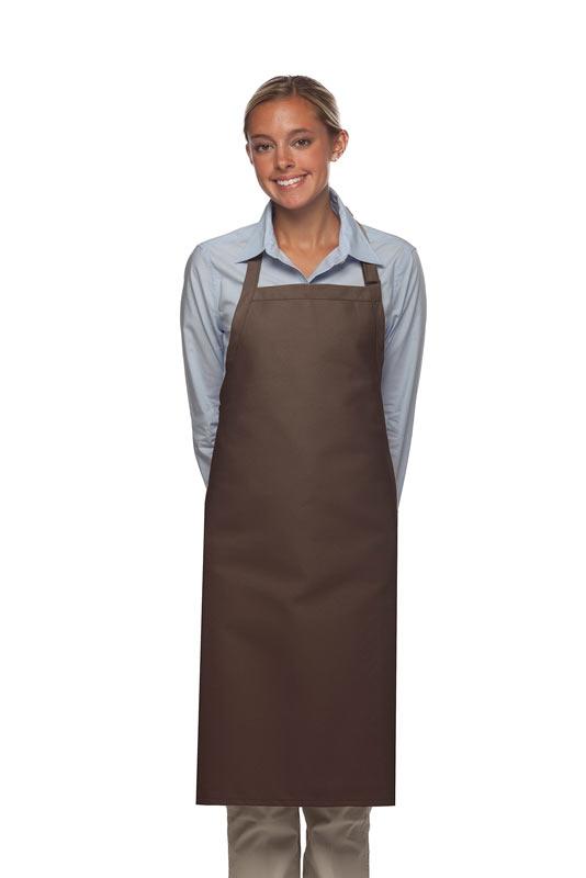 Cardi / DayStar Brown Deluxe Butcher Adjustable Apron (No Pockets)