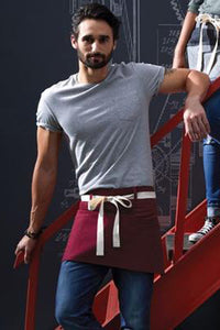 UT Black Collection Burgundy / Natural - Beltway Waist Apron (3 Pocket)