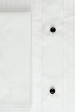 Cardi "Charles" White Spread Collar Tuxedo Shirt