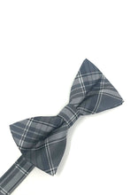 Cardi Grey Madison Plaid Bow Tie