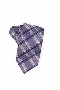 Cardi Purple Madison Plaid Necktie