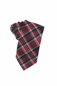 Cardi Red Madison Plaid Necktie