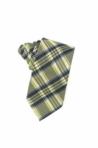Cardi Yellow Madison Plaid Necktie