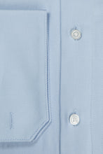 Cardi "Jamison" Blue Twill Spread Collar Dress Shirt