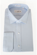 Cardi "Jamison" Blue Twill Spread Collar Dress Shirt