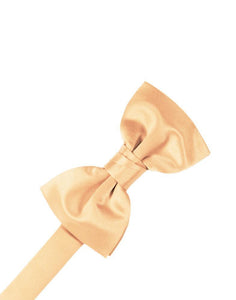 Apricot Luxury Satin Bow Tie