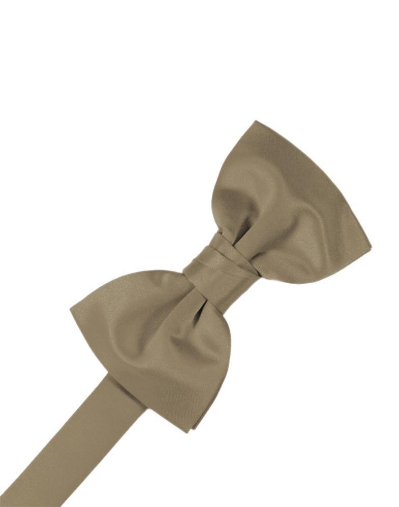 Latte Luxury Satin Bow Tie