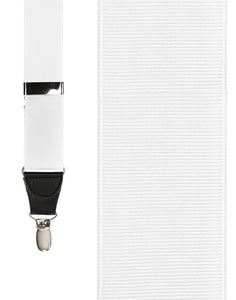 Cardi "White Grosgraine Ribbon" Suspenders