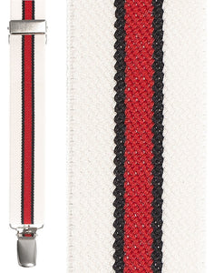 Cardi "White Red White Winston" Suspenders