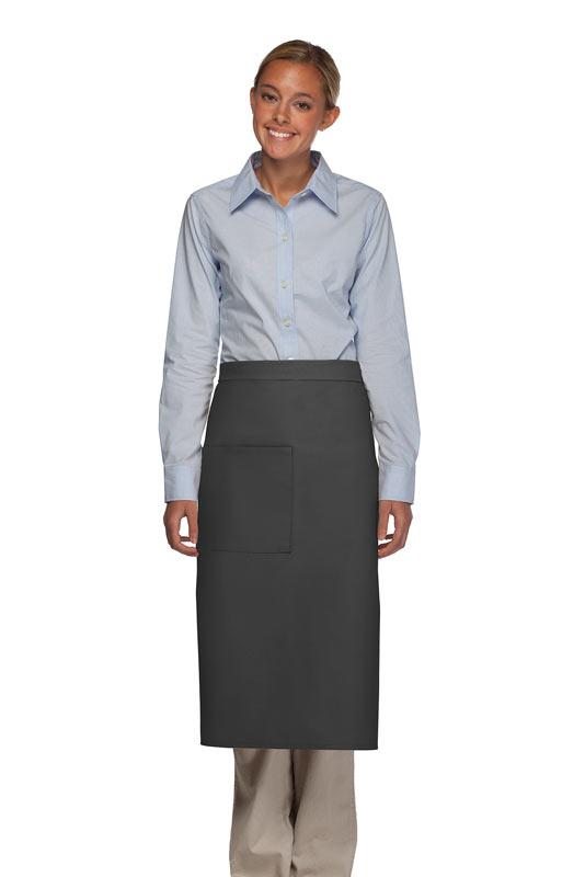 Cardi / DayStar Charcoal Full Bistro Apron (1 Pocket)