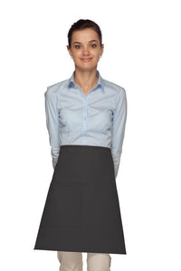 Cardi / DayStar Charcoal Half Bistro Apron (1 Pocket)