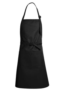 Chef Designs Black Premium Adjustable Apron (1 Split Pocket)
