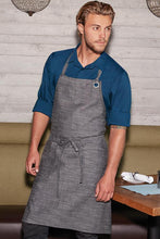 Chef Works Black & Steel Grey Corvallis Bib Apron