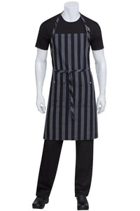 Chef Works Chesapeake Black Bib Apron