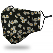 CARDI "Daisies" Black Face Mask