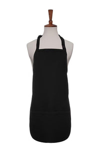 Cardi / DayStar Black Breakaway Neck Kids Bib Adjustable Apron (2 Pockets)