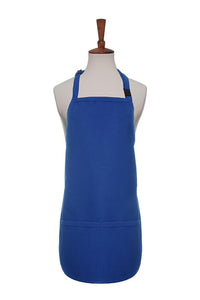 Royal Blue Breakaway Neck Kids Bib Adjustable Apron (2 Pockets)