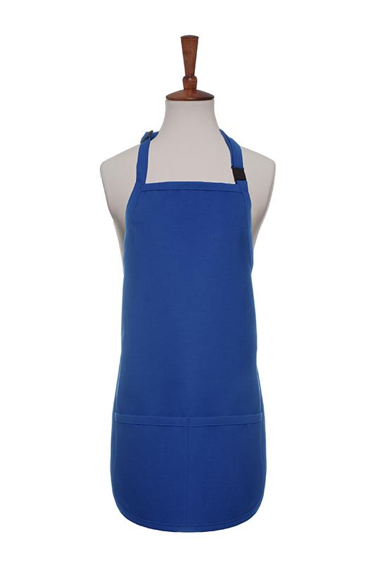 Royal Blue Breakaway Neck Kids Bib Adjustable Apron (2 Pockets)