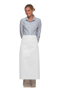 Cardi / DayStar White Bistro Apron (One Pocket with Pencil Divide)