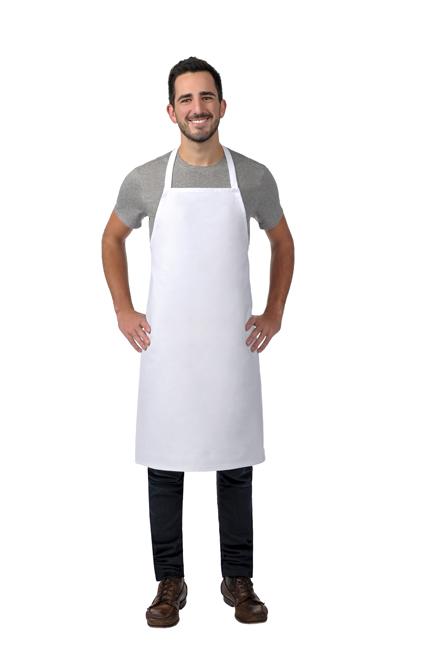 Cardi / DayStar White Bib Apron (No Pockets)