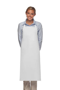 Cardi / DayStar White Pencil Pocket Bib Apron