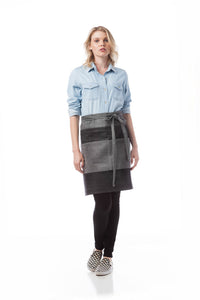 DayStar Black & Grey American Denim Series Half Bistro Apron