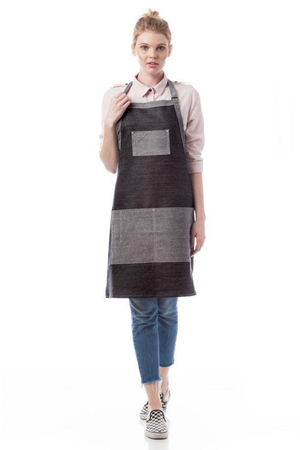 DayStar Black American Denim Series Three Pocket Bib Apron