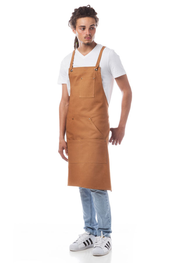 DayStar Tobacco Woodland Canvas Series Criss Cross Bib Apron