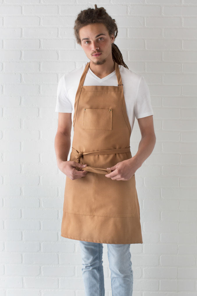 DayStar Chestnut Woodland Canvas Series Three Pocket Bib Apron